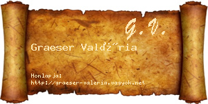 Graeser Valéria névjegykártya